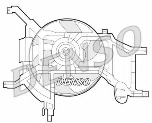 DENSO DER37002 Вентилятор системы охлаждения двигателя для DACIA