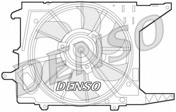 DENSO DER37003 Вентилятор системы охлаждения двигателя для DACIA
