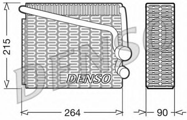DENSO DEV01001 Испаритель кондиционера для ALFA ROMEO