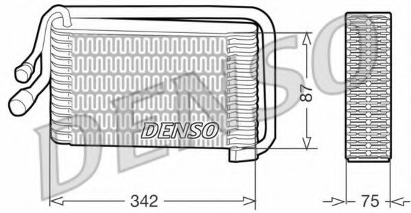 DENSO DEV09001 Испаритель кондиционера DENSO для FIAT