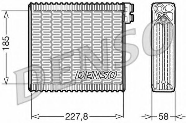 DENSO DEV09011 Испаритель кондиционера DENSO для FIAT