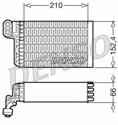 DENSO DEV09015 Испаритель кондиционера DENSO для FIAT