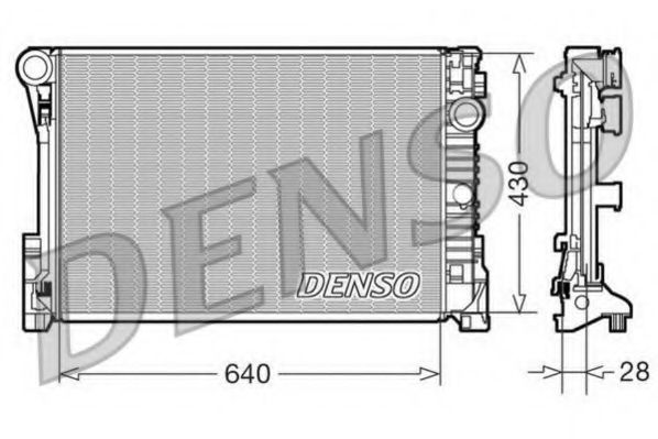 DENSO DRM17110 Радиатор охлаждения двигателя DENSO для MERCEDES-BENZ E-CLASS