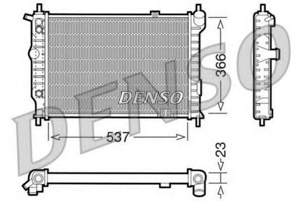 DENSO DRM20012 Радиатор охлаждения двигателя DENSO 