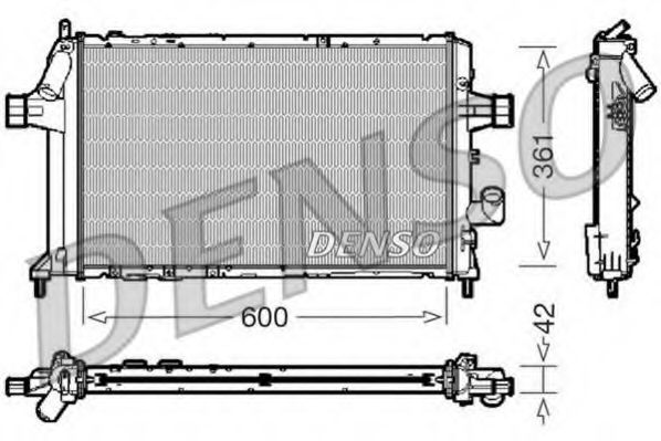 DENSO DRM20085 Радиатор охлаждения двигателя для OPEL