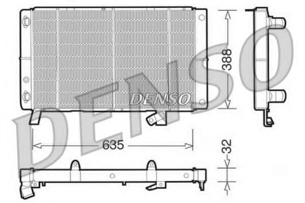 DRM21074 DENSO Радиатор, охлаждение двигателя DRM21074 DENSO Радиатор, охлаждение двигателя