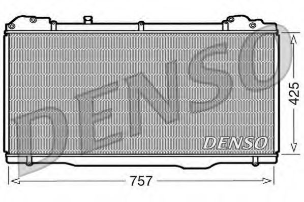 DENSO DRM23023 Радиатор охлаждения двигателя для RENAULT ESPACE
