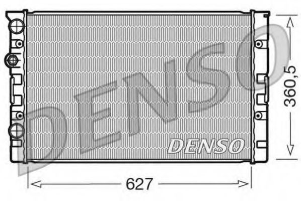 DENSO DRM26006 Радиатор охлаждения двигателя DENSO для VOLKSWAGEN