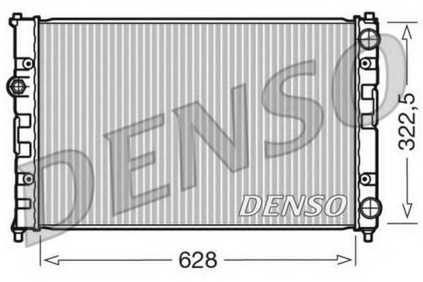 DENSO DRM26009 Радиатор охлаждения двигателя DENSO для VOLKSWAGEN
