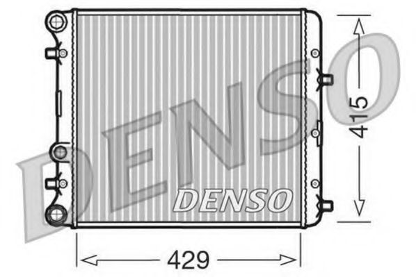DENSO DRM27002 Радиатор охлаждения двигателя DENSO для SEAT