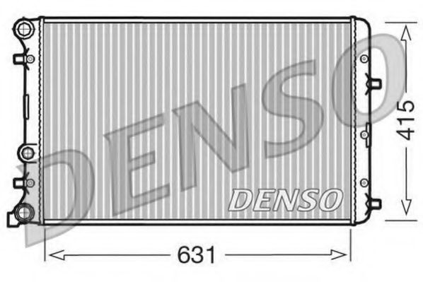 DENSO DRM27004 Радиатор охлаждения двигателя для VOLKSWAGEN FOX