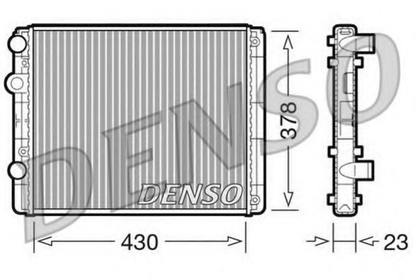DENSO DRM32030 Радиатор охлаждения двигателя DENSO для SEAT