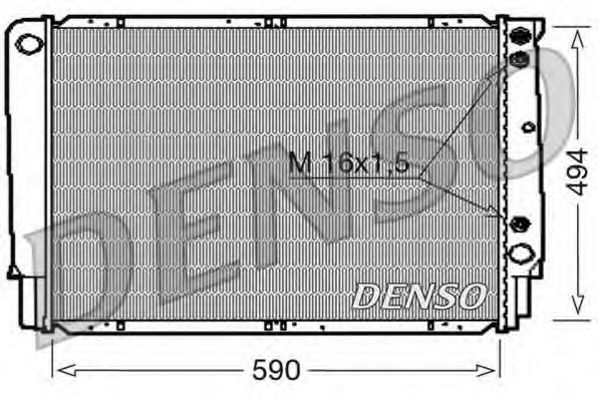 DENSO DRM33053 Радиатор охлаждения двигателя DENSO для VOLVO 940