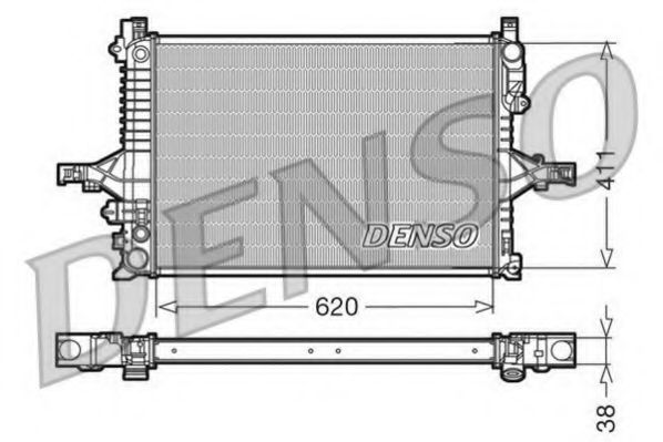 DENSO DRM33066 Радиатор охлаждения двигателя для VOLVO S80 1 (TS, XY)