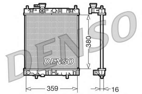 DENSO DRM46001 Радиатор охлаждения двигателя DENSO для NISSAN