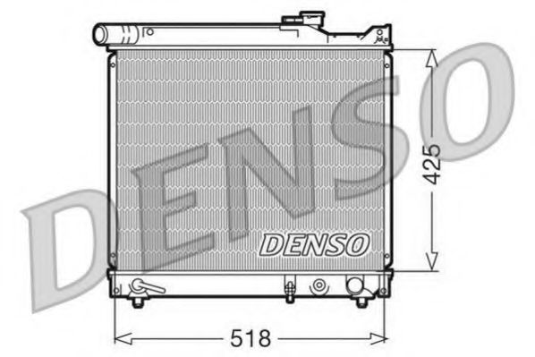 DENSO DRM47012 Радиатор охлаждения двигателя DENSO для SUZUKI