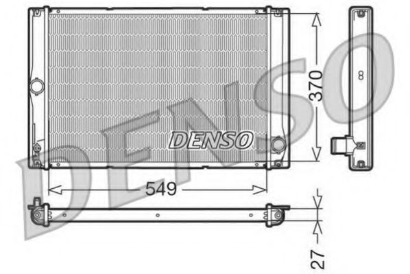 DENSO DRM50023 Радиатор охлаждения двигателя DENSO для TOYOTA