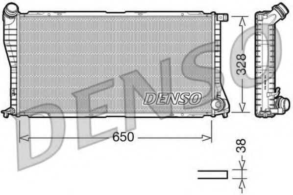 DENSO DRM05002 Радиатор охлаждения двигателя для BMW 7