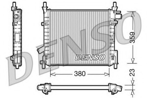 DENSO DRM10062 Радиатор охлаждения двигателя DENSO 
