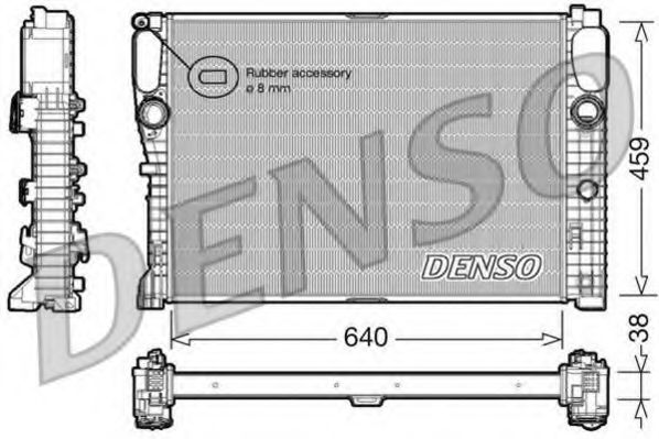 DENSO DRM17014 Радиатор охлаждения двигателя DENSO для MERCEDES-BENZ E-CLASS