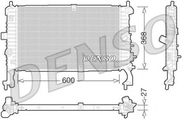 DENSO DRM20106 Радиатор охлаждения двигателя DENSO для OPEL