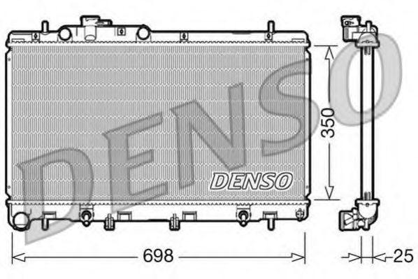 DENSO DRM36011 Радиатор охлаждения двигателя для SUBARU