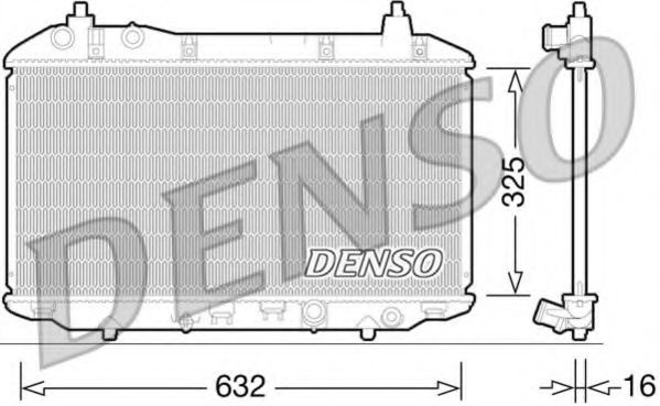 DENSO DRM40031 Радиатор охлаждения двигателя DENSO для HONDA