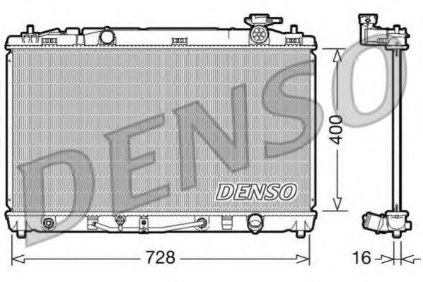 DENSO DRM50042 Радиатор охлаждения двигателя для TOYOTA
