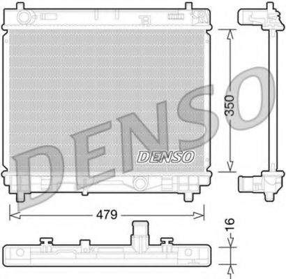 DENSO DRM50059 Радиатор охлаждения двигателя для TOYOTA URBAN CRUISER