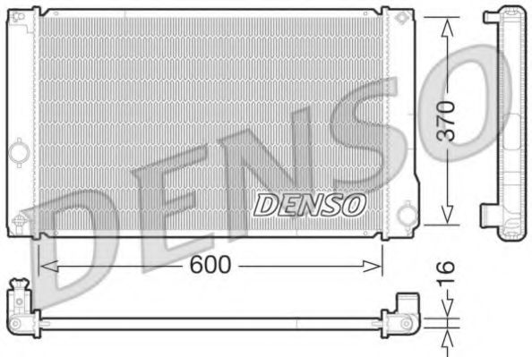 DENSO DRM50076 Радиатор охлаждения двигателя для TOYOTA