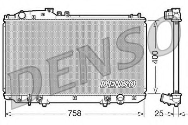 DENSO DRM51006 Радиатор охлаждения двигателя для LEXUS SC