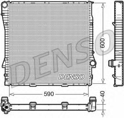 DENSO DRM05112 Радиатор охлаждения двигателя DENSO 