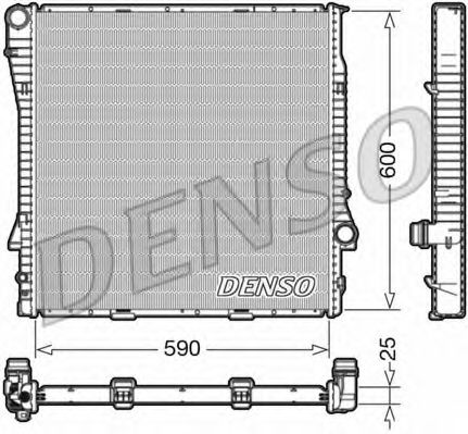 DENSO DRM05113 Радиатор охлаждения двигателя DENSO 