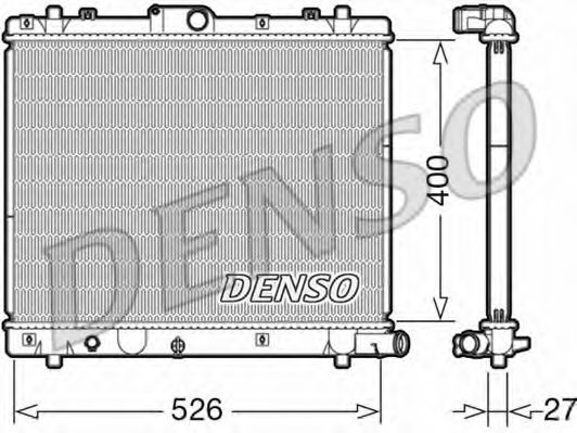 DENSO DRM47036 Радиатор охлаждения двигателя DENSO для SUZUKI