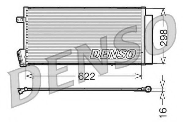 DENSO DCN09018 Радиатор кондиционера для FIAT