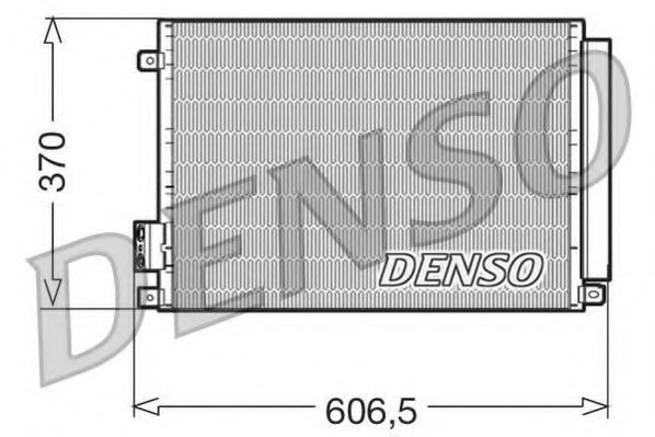 DENSO DCN09045 Радиатор кондиционера для ABARTH
