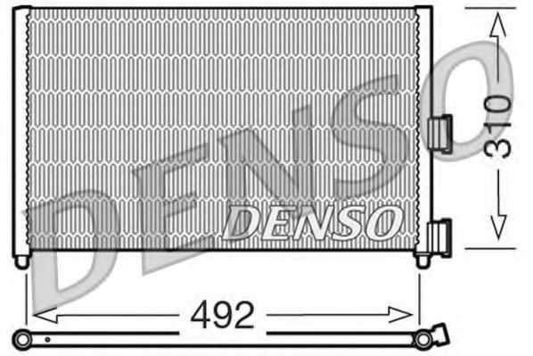 DENSO DCN09071 Радиатор кондиционера для FIAT