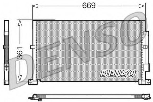 DENSO DCN10012 Радиатор кондиционера для FORD