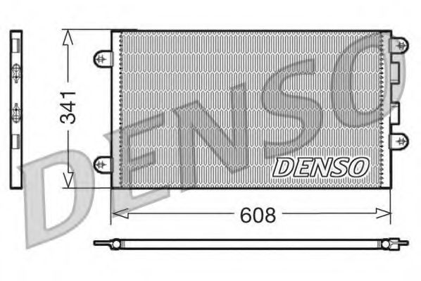DENSO DCN01012 Радиатор кондиционера DENSO 