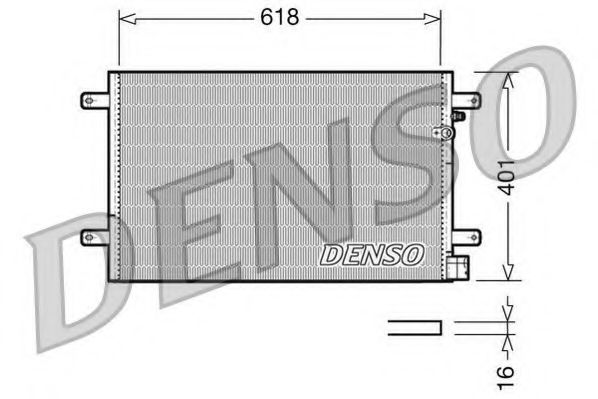 DENSO DCN02006 Радиатор кондиционера DENSO 