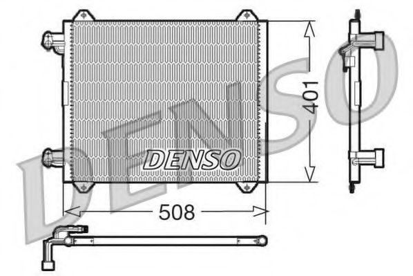 DENSO DCN02009 Радиатор кондиционера DENSO 