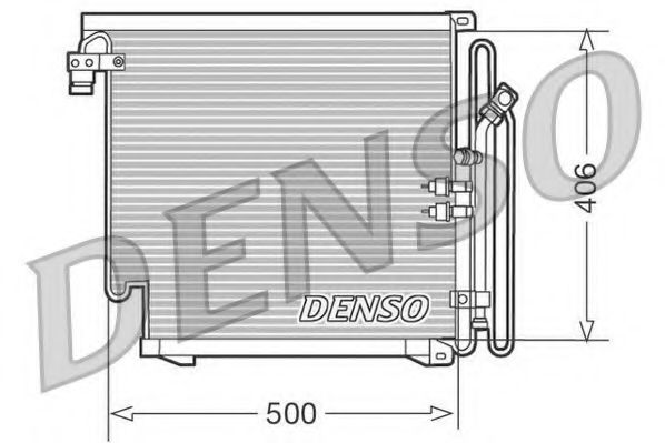 DENSO DCN02010 Радиатор кондиционера DENSO 