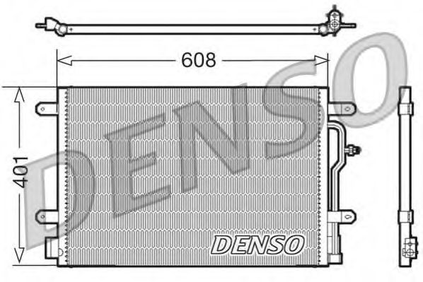 DENSO DCN02011 Радиатор кондиционера DENSO 