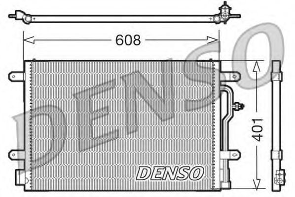 DENSO DCN02012 Радиатор кондиционера DENSO 