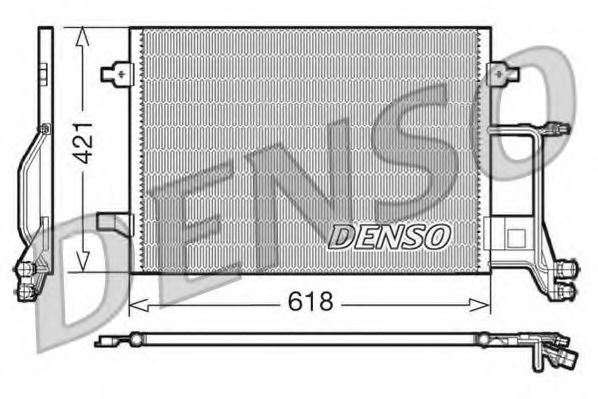 DENSO DCN02013 Радиатор кондиционера DENSO 