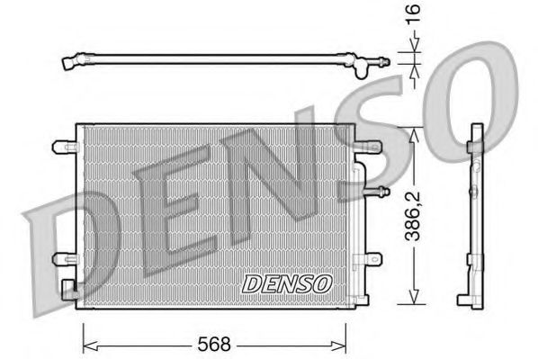 DENSO DCN02018 Радиатор кондиционера DENSO 