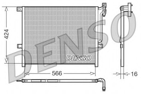 DENSO DCN05004 Радиатор кондиционера DENSO 