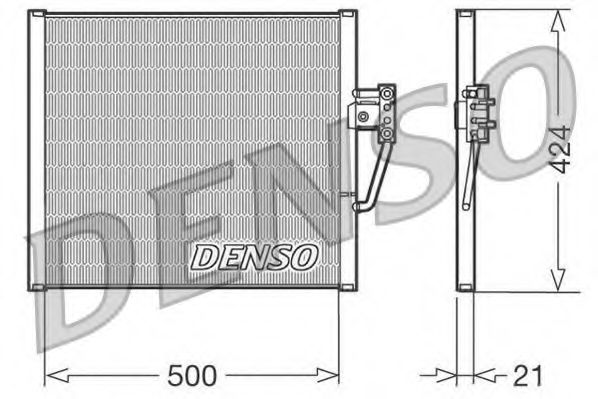 DENSO DCN05005 Радиатор кондиционера DENSO 