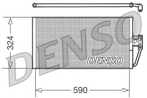 DENSO DCN05006 Радиатор кондиционера DENSO 