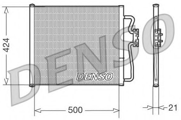 DENSO DCN05007 Радиатор кондиционера DENSO 